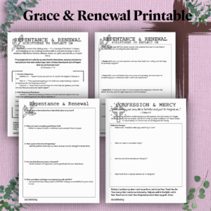 Grace & Renewal Printable Set